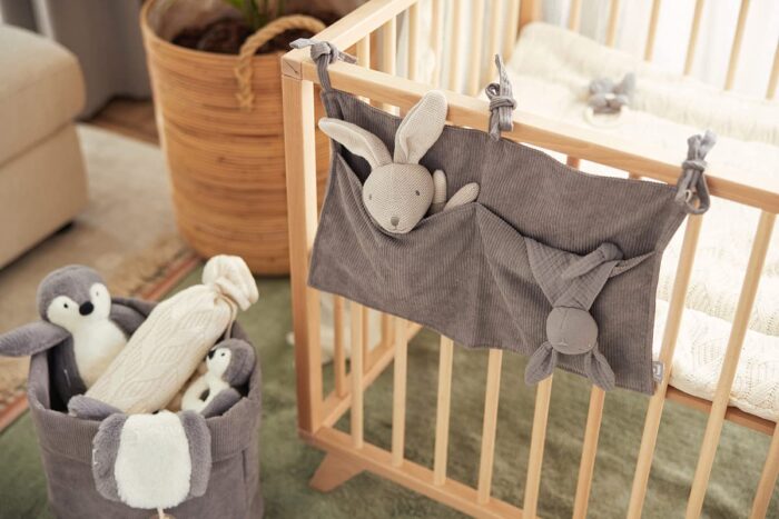Jollein 037-001-65366 Stofftier Kuscheltier Hase Kaninchen Junge Joey gra – Bild 2